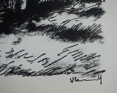 Maurice DE VLAMINCK : La potinière à Rueil, Lithographie originale signée 2