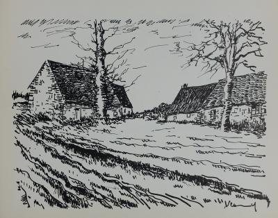 Maurice DE VLAMINCK : Les Challonges, Lithographie originale signée 2