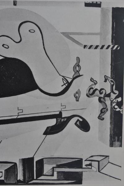 LE CORBUSIER : Danseuse, chat et coureur , héliogravure, 1938 2
