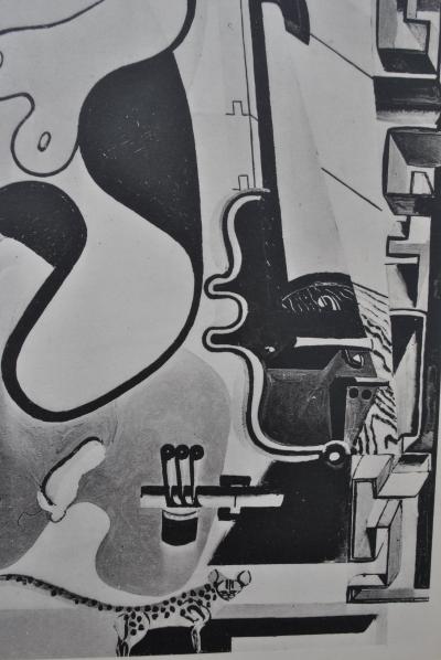 LE CORBUSIER : Danseuse, chat et coureur , héliogravure, 1938 2