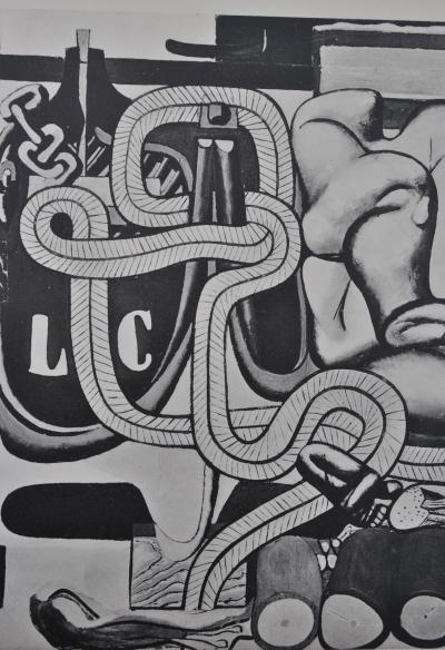 LE CORBUSIER : Femme, cordage et porte ouverte, héliogravure, 1938 2