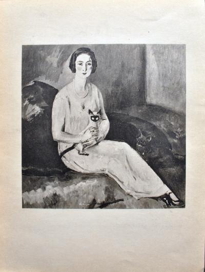 Kees VAN DONGEN : Modèle nu et le petit chien, Gravure signée 2