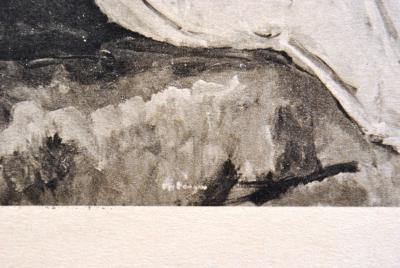 Kees VAN DONGEN : Modèle nu et le petit chien, Gravure signée 2