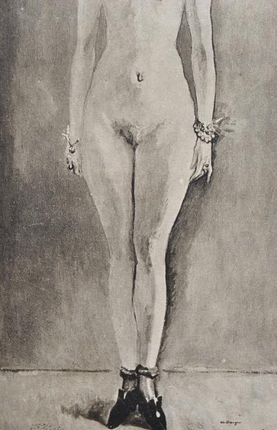 Kees VAN DONGEN : Jeune femme nue en pose, Gravure signée 2