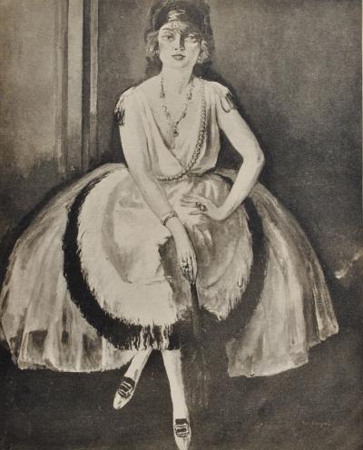 Kees VAN DONGEN : La danseuse de cabaret, Gravure signée 2