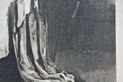 Kees VAN DONGEN : Jeune femme et son chien, Gravure signée 2