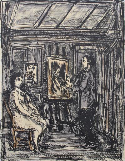 André COTTAVOZ : Endroit et envers, 6 Lithographies originales, 1962 2