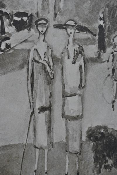 Kees VAN DONGEN : Promenade parisienne, Gravure signée 2