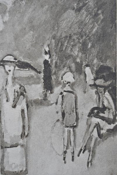 Kees VAN DONGEN : Promenade parisienne, Gravure signée 2