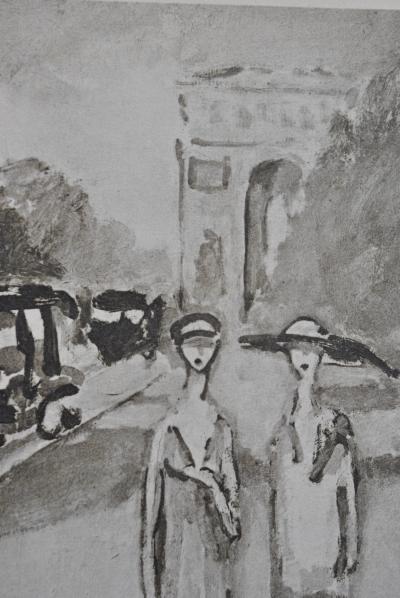 Kees VAN DONGEN : Promenade parisienne, Gravure signée 2