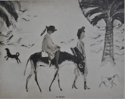 Kees VAN DONGEN : Promenade parisienne, Gravure signée 2