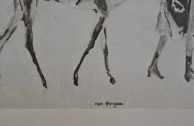 Kees VAN DONGEN : Promenade parisienne, Gravure signée 2