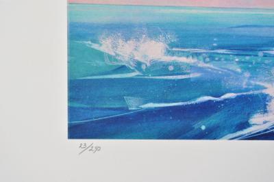 SPENCER : La Régate, Lithographie originale signée 2