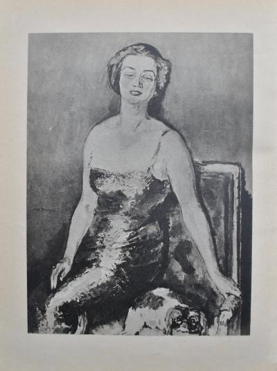 Kees VAN DONGEN : Elégante en tenue de soirée, Gravure signée 2