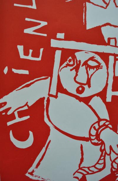 Daniel MILHAUD : Chienlit parade, affiche Mai 68 originale 2