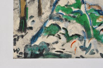 Maurice DE VLAMINCK : Les coteaux de Chatou, Lithographie signée 2
