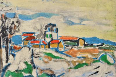 Maurice DE VLAMINCK : Les coteaux de Chatou, Lithographie signée 2