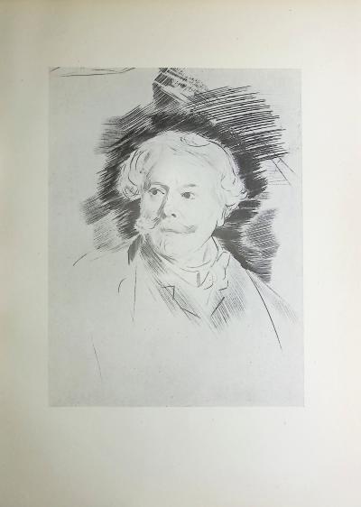 Paul César HELLEU : Edmond de Goncourt, Héliogravure 2