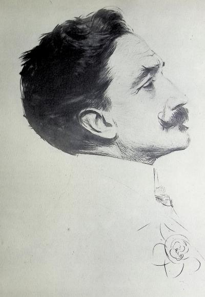 Paul César HELLEU : Le Comte Robert de Montesquiou, Héliogravure 2