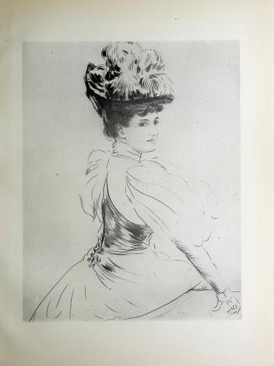 Paul César HELLEU : La comtesse rené de Béarn, Héliogravure 2