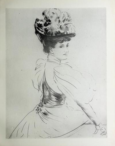 Paul César HELLEU : La comtesse rené de Béarn, Héliogravure 2