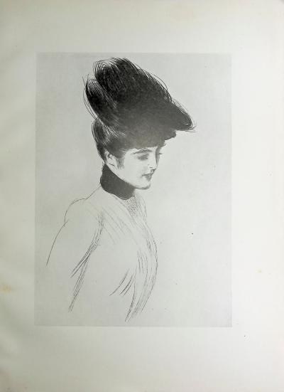 Paul César HELLEU : Le col de Velours, Héliogravure 2