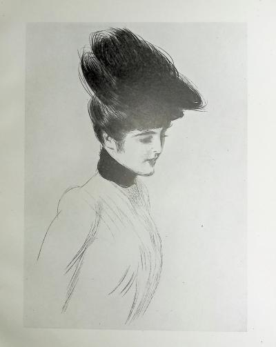 Paul César HELLEU : Le col de Velours, Héliogravure 2