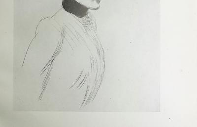 Paul César HELLEU : Le col de Velours, Héliogravure 2