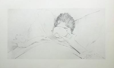 Paul César HELLEU : Le bol de lait, Héliogravure 2