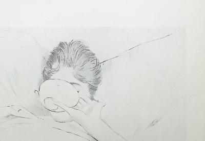 Paul César HELLEU : Le bol de lait, Héliogravure 2