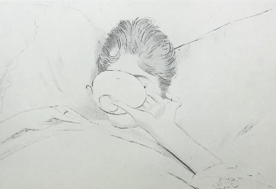 Paul César HELLEU : Le bol de lait, Héliogravure 2