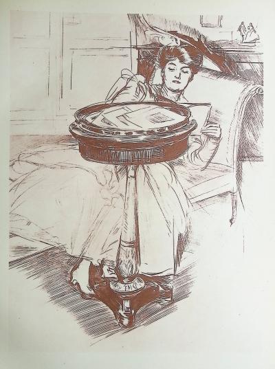 Paul César HELLEU : Le sommeil, Héliogravure 2