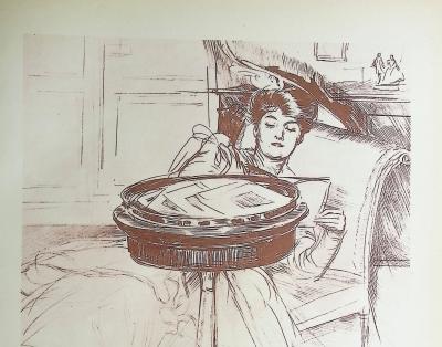 Paul César HELLEU : Le sommeil, Héliogravure 2