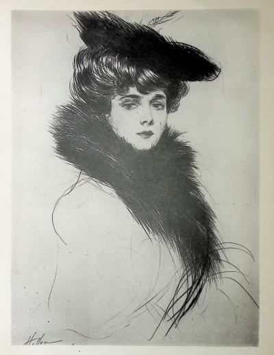 Paul César HELLEU: Madame Chéruit, signierter Heliogravüre 2
