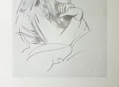 Paul César HELLEU : Jeune fille pensive, Héliogravure 2