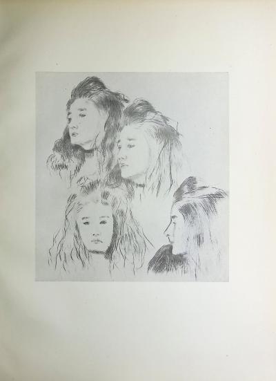 Paul César HELLEU : Les quatres soeurs, Héliogravure 2