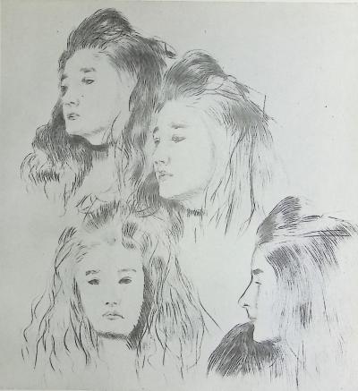 Paul César HELLEU : Les quatres soeurs, Héliogravure 2