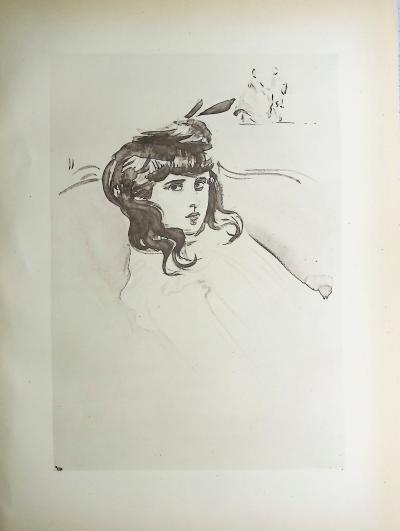 Paul César HELLEU : Les cheveux serpentins, Héliogravure 2