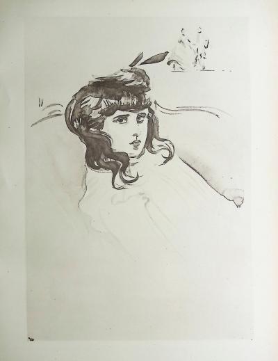 Paul César HELLEU : Les cheveux serpentins, Héliogravure 2