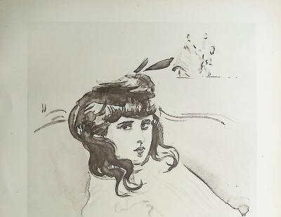 Paul César HELLEU : Les cheveux serpentins, Héliogravure 2