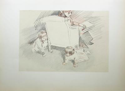 Paul César HELLEU : Coucou d'enfants, Héliogravure 2