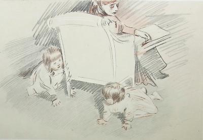 Paul César HELLEU : Coucou d'enfants, Héliogravure 2