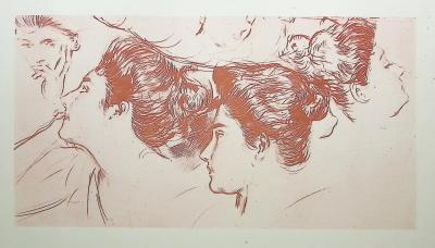 Paul César HELLEU : Les femmes, Héliogravure 2