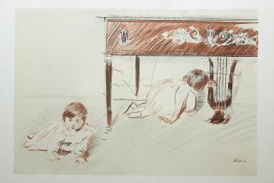 Paul César HELLEU : Le piano, Héliogravure signée 2