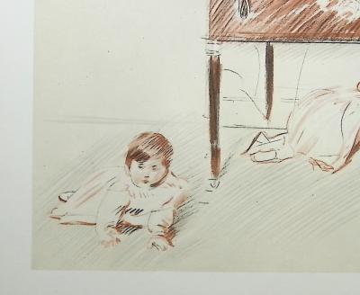 Paul César HELLEU : Le piano, Héliogravure signée 2