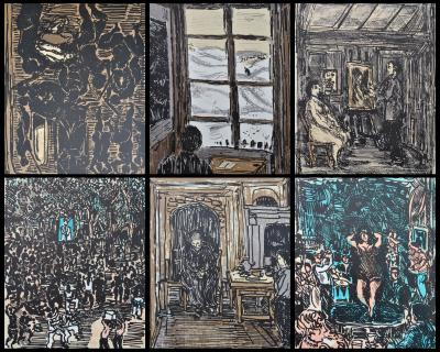 André COTTAVOZ : Endroit et envers, 6 Lithographies originales, 1962 2