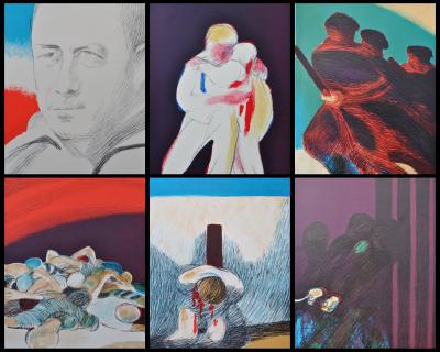 Roger MUHL : Résistance, 6 Lithographies originales, 1962 2