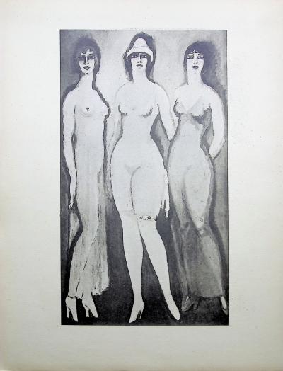 Kees VAN DONGEN : Les trois muses, Gravure 2