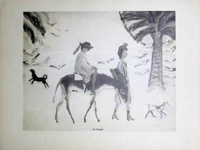 Kees VAN DONGEN: Parisian walk, signed engraving 2