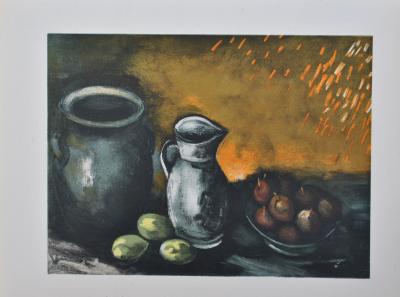 Maurice DE VLAMINCK : Nature morte aux pots, Lithographie signée 2